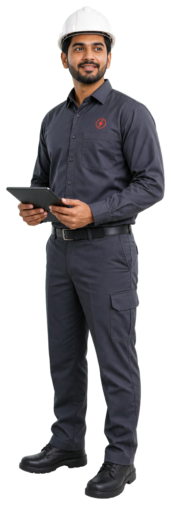 Voltronix electrical engineer ready to review a warehouse power upgrade